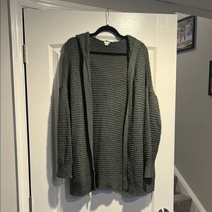 Aerie Olive Green Cardigan Sweater